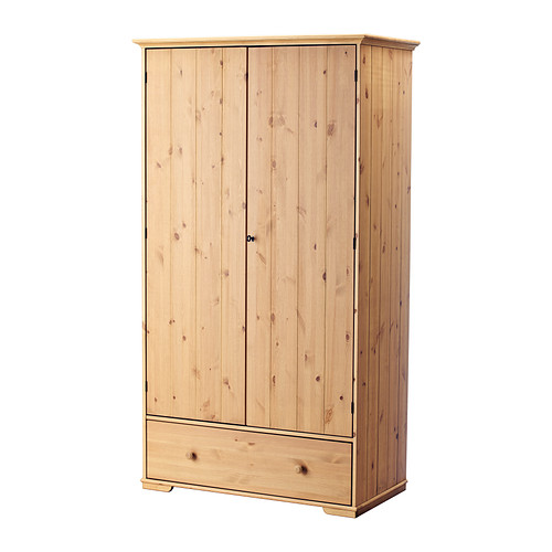 Mẫu Tủ quần áo làm bằng gỗ xoan đào đơn giản, gọn gàng