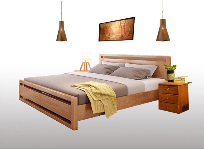 Các mẫu giường gỗ hot nhất hiện nay giá chỉ từ 5tr - 12tr - 2