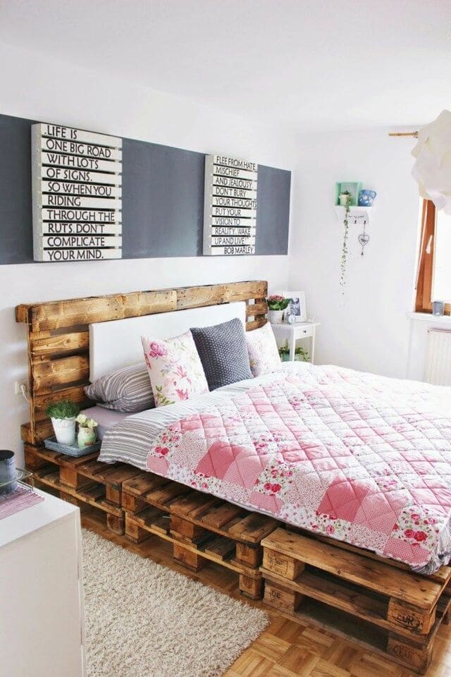 Giường gỗ Pallet