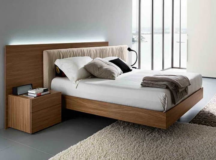 giường thấp gỗ tự nhiên cao cấp