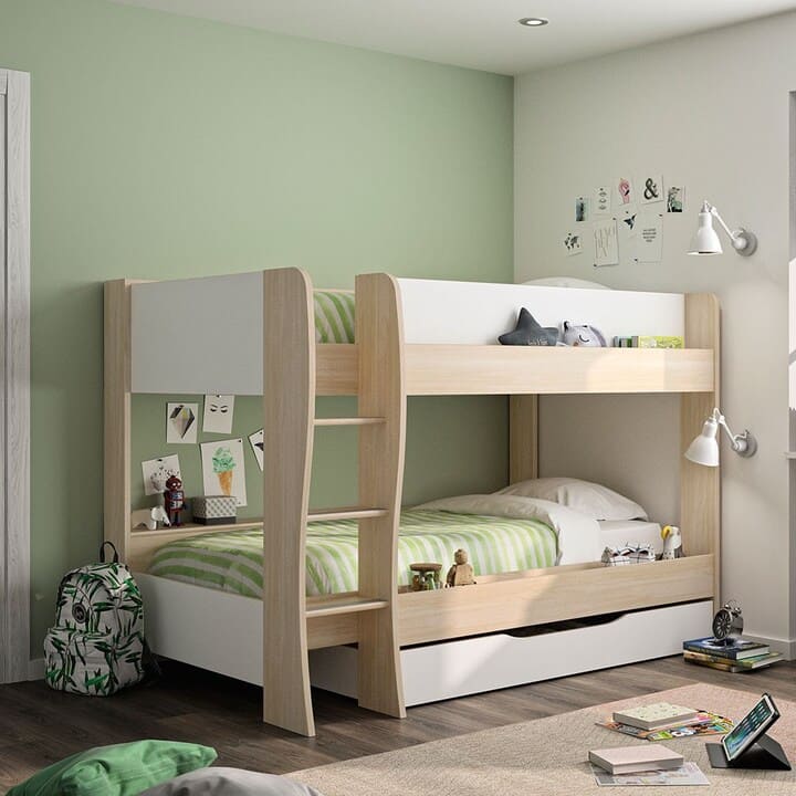 giường tầng gỗ thông cho trẻ em