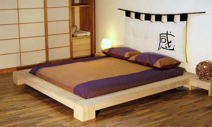 Giường gỗ ép kiểu Nhật