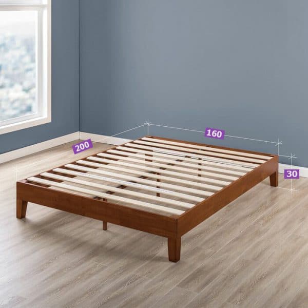 Kích thước giường gỗ thông 1m6