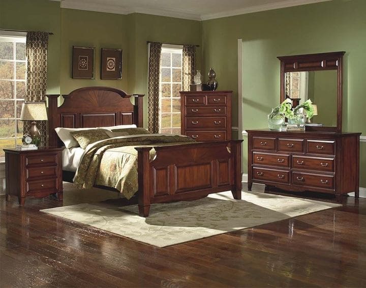 Mẫu giường gỗ cổ điển