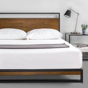 Thiết kế của giường gỗ keo khung sắt KK01