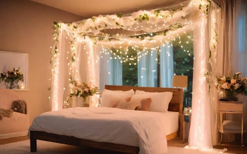 Sử dụng đèn led và ánh sáng vàng