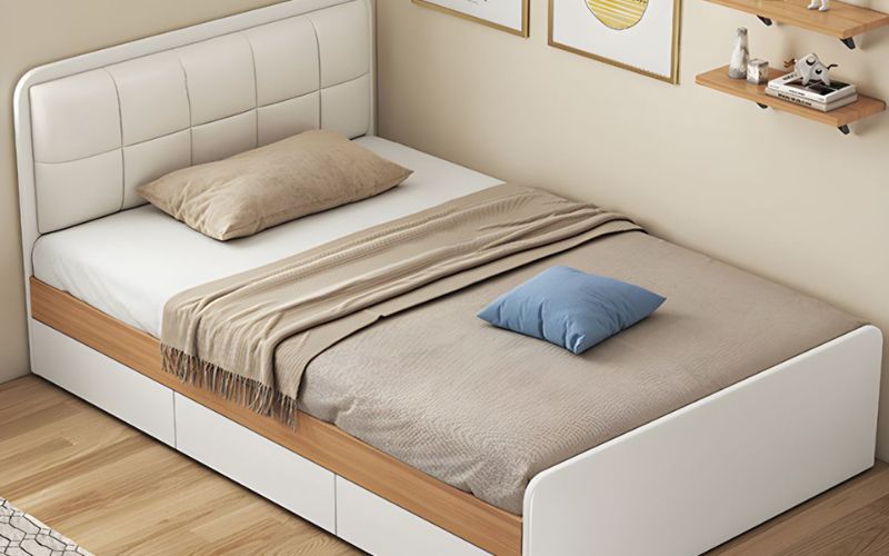 Giường 1m bọc nệm sang trọng