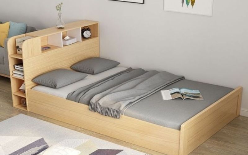 Giường 1m đa năng có kệ đầu giường