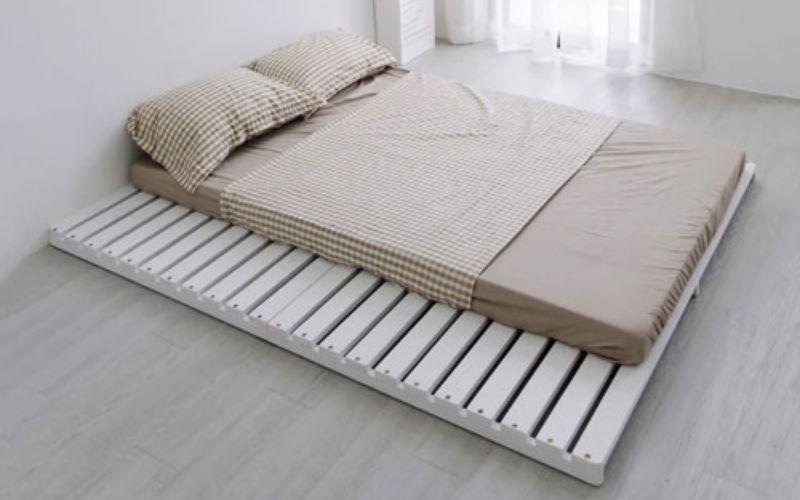 Giường bệt pallet mộc mạc 2