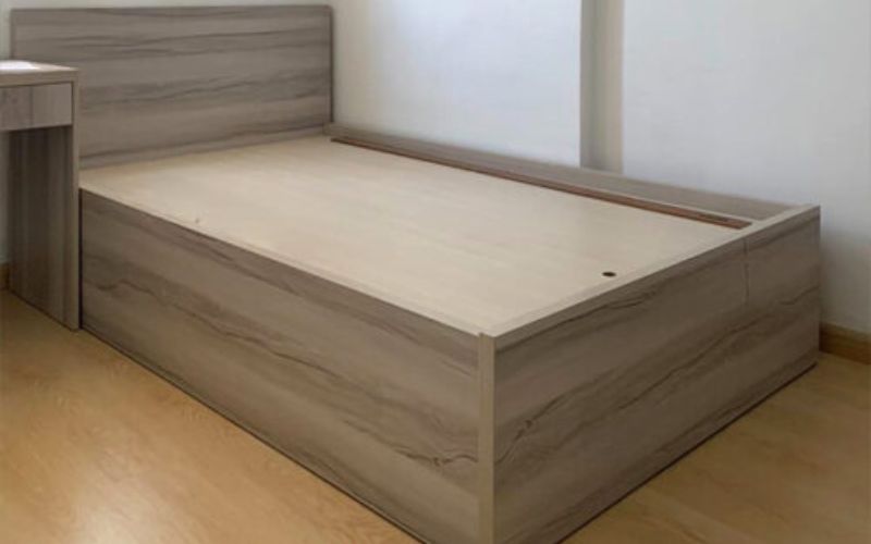 Mẫu giường gỗ công nghiệp 1m2