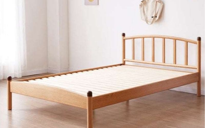 giường gỗ tự nhiên 1m2