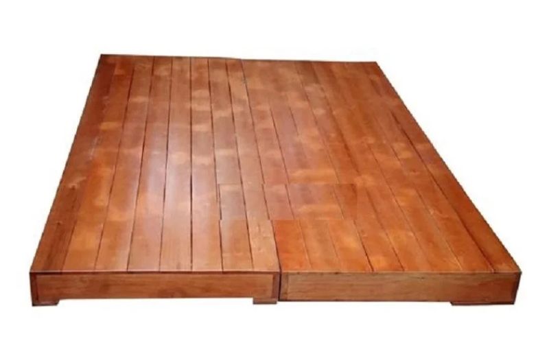 Giường gỗ ép kiểu hộp