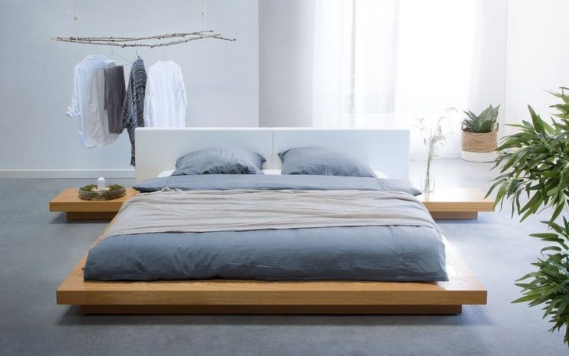 Giường gỗ thông kiểu Nhật