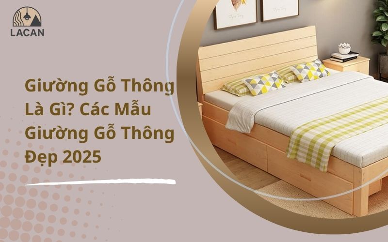 giường gỗ thông