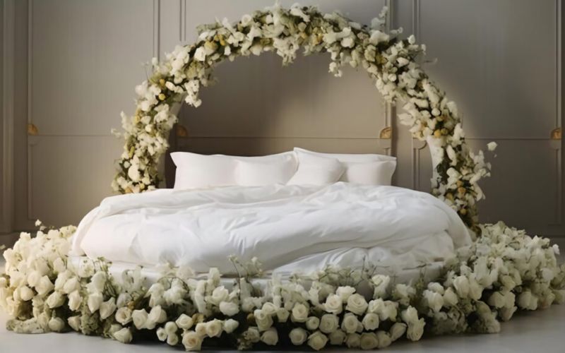 trang trí phòng cưới nông thôn với đồ handmade