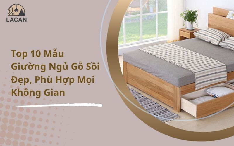 giường ngủ gỗ sồi