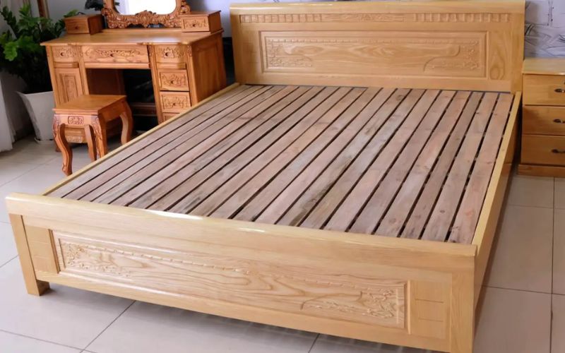 kinh nghiệm chọn giường gỗ sồi