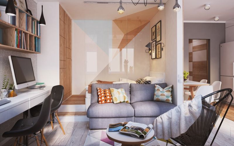 Không gian 40m² với nội thất đa năng thông minh