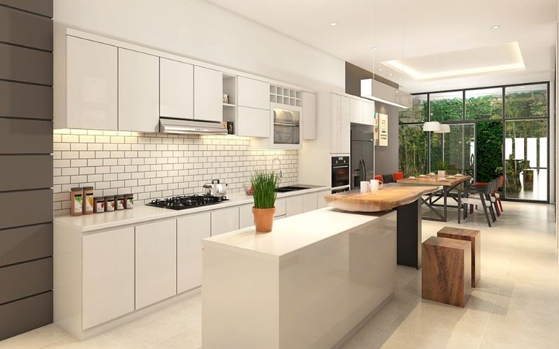 Trang trí phòng bếp tiện nghi và ấm áp