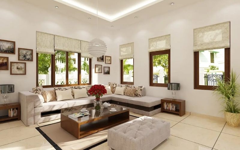 Trang trí phòng khách sang trọng và ấm cúng