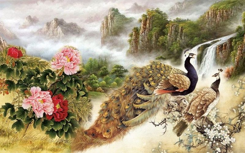 Tranh phong thủy cho người mệnh Thổ