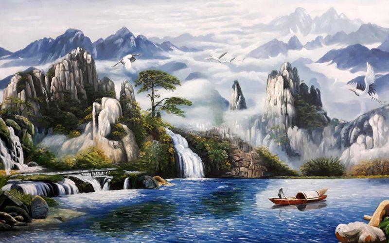 Tranh Sơn Thủy Hữu Tình