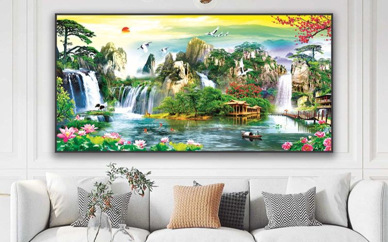 Vị trí và hướng treo tranh phong thủy