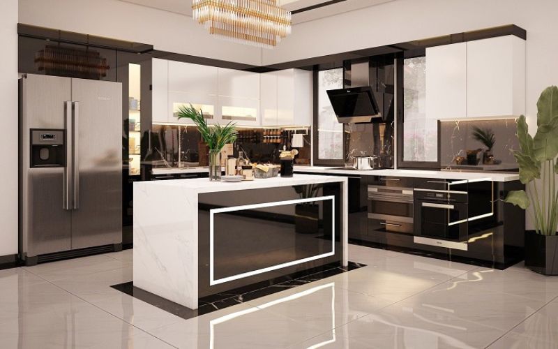 Mẫu bếp có đảo