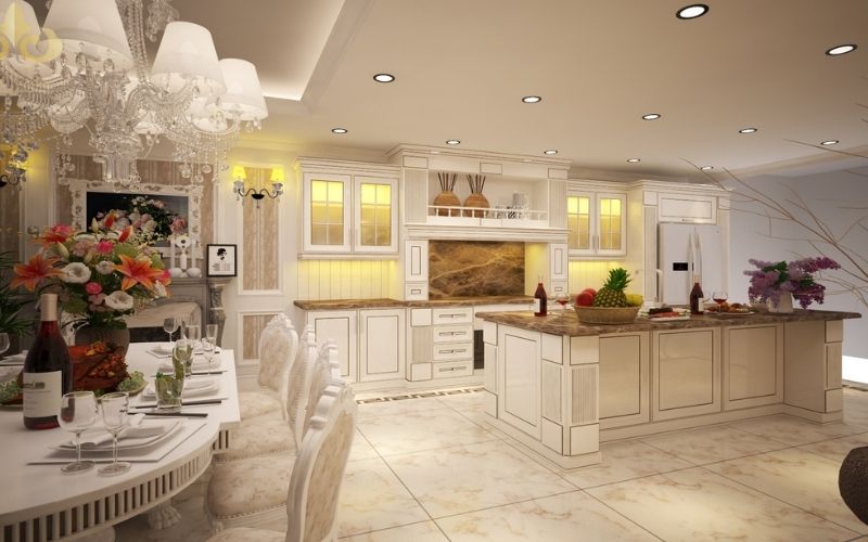 bếp phong cách tân cổ điển